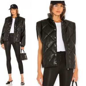 Pistola Callista Convertible Faux Leather Jacket/Vest